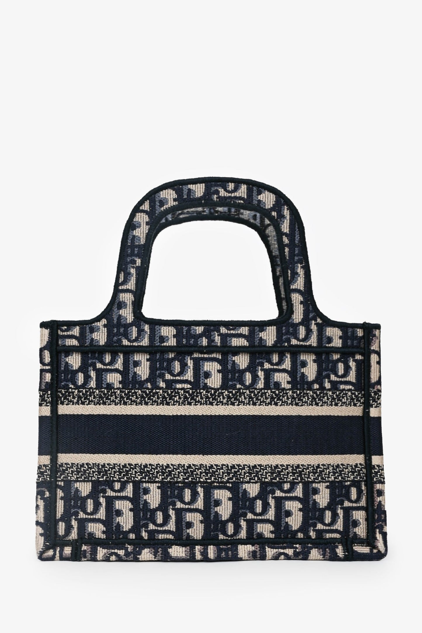 Christian Dior 2019 Navy Oblique Mini Book Tote