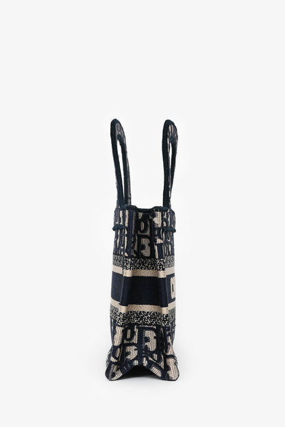 Christian Dior 2019 Navy Oblique Mini Book Tote