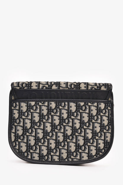 Christian Dior Blue Oblique Medium Bobby Bag