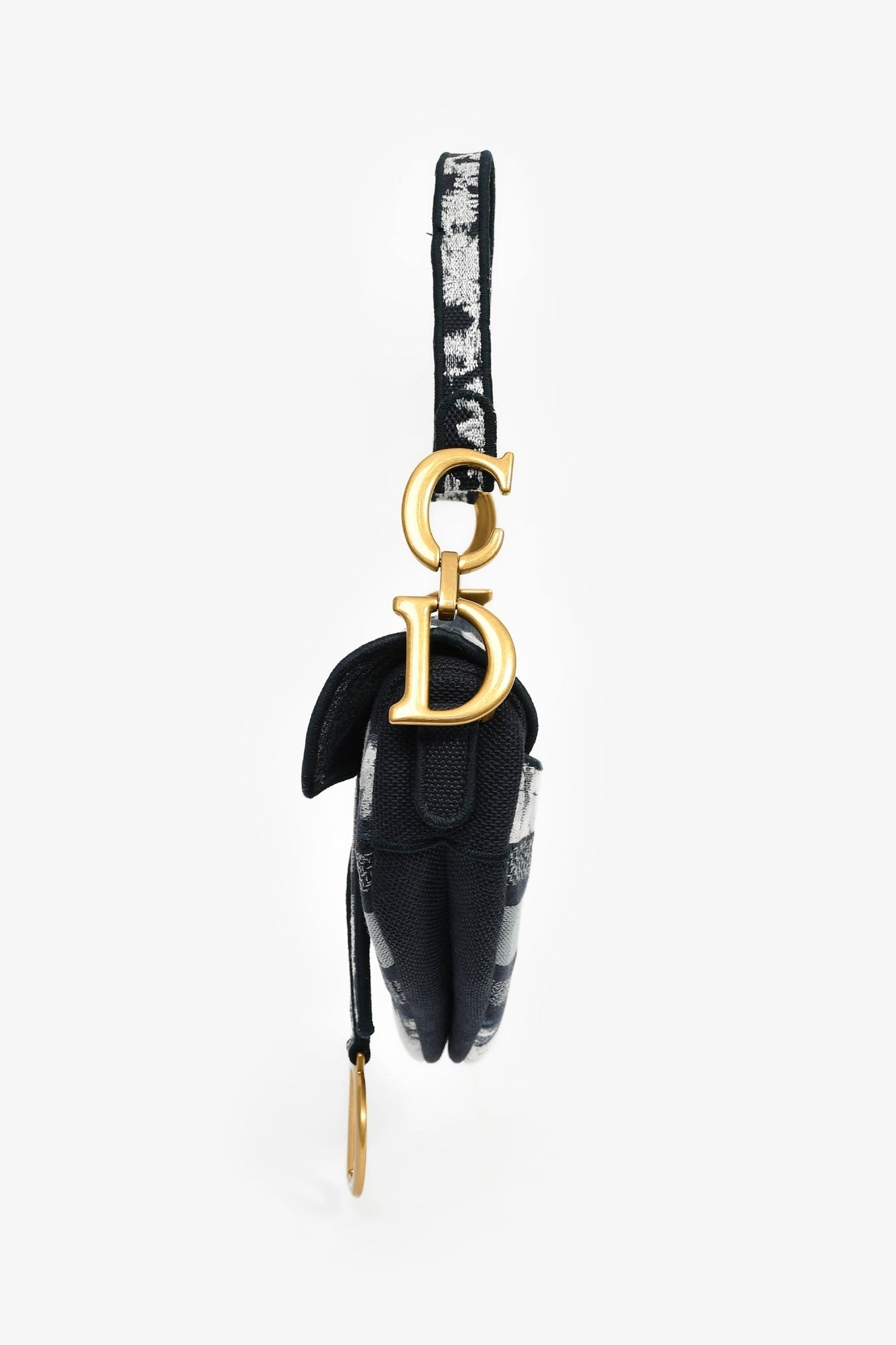 Dior Saddle Jacquard White Crossbody