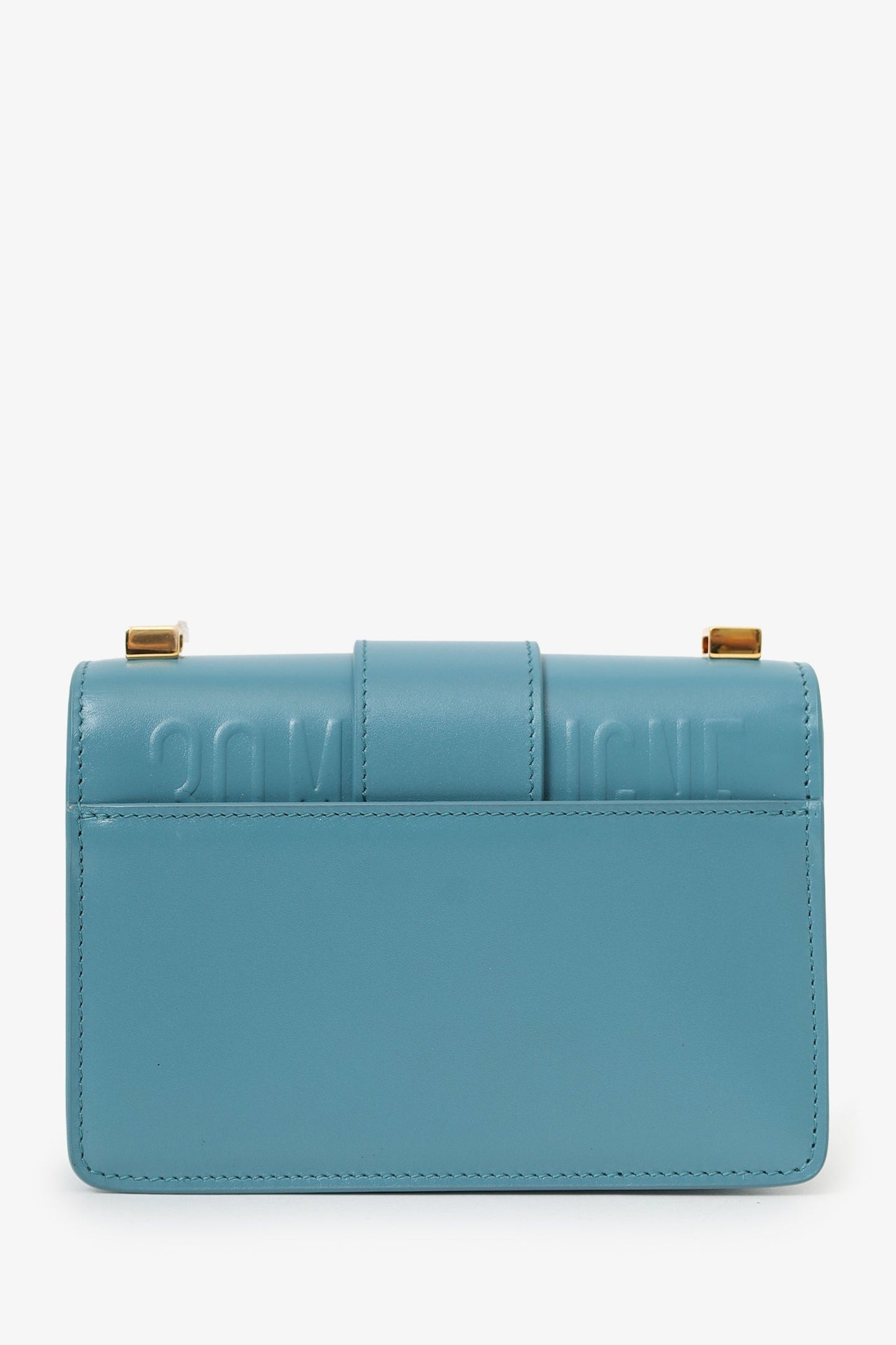 Christian Dior Blue Leather Montagine Micro Crossbody