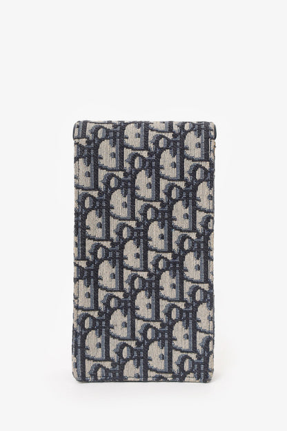Christian Dior Blue Logo Saddle Pouch