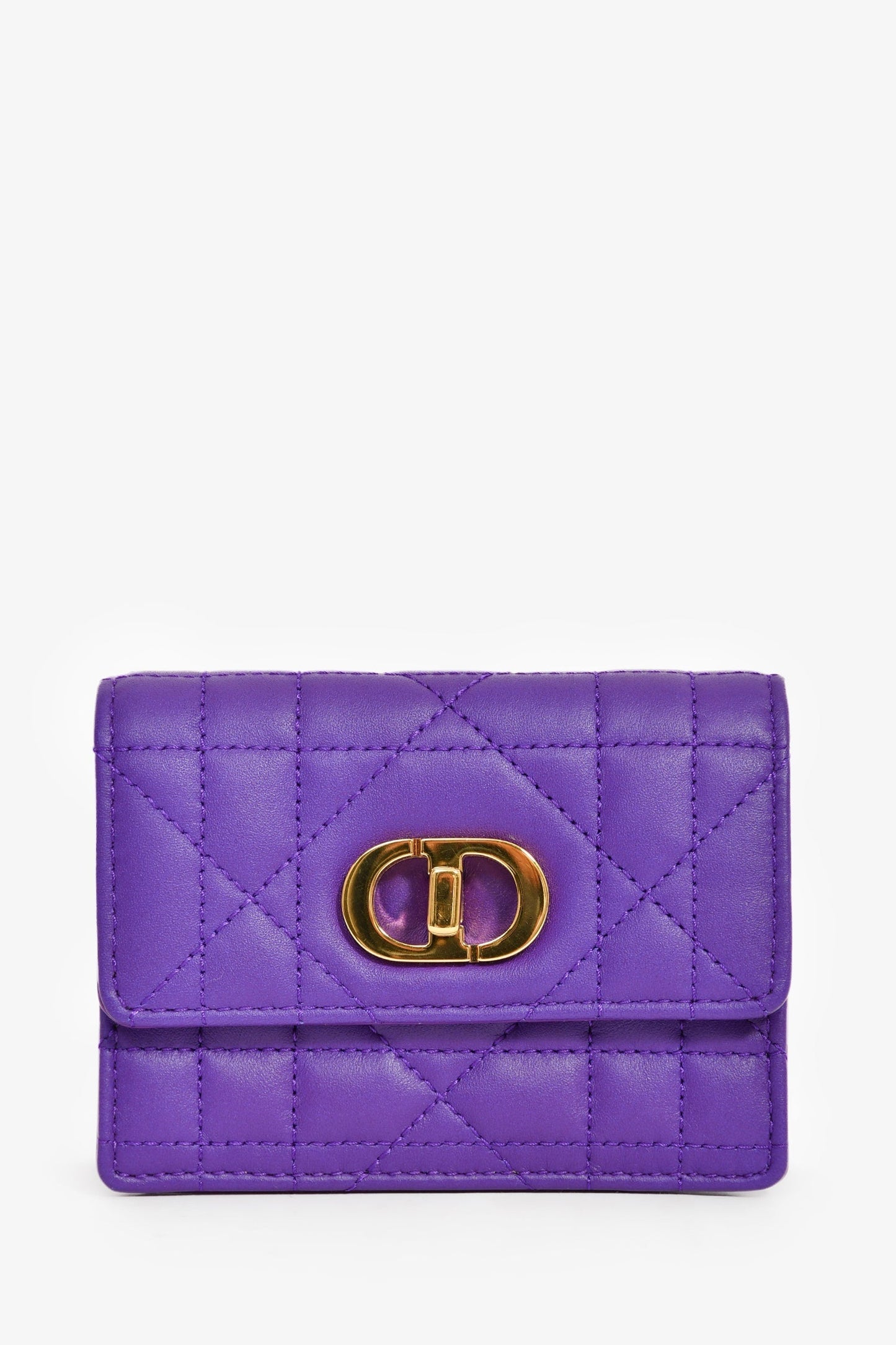 Christian Dior 2023 Purple Cannage Micro Miss Caro Bag