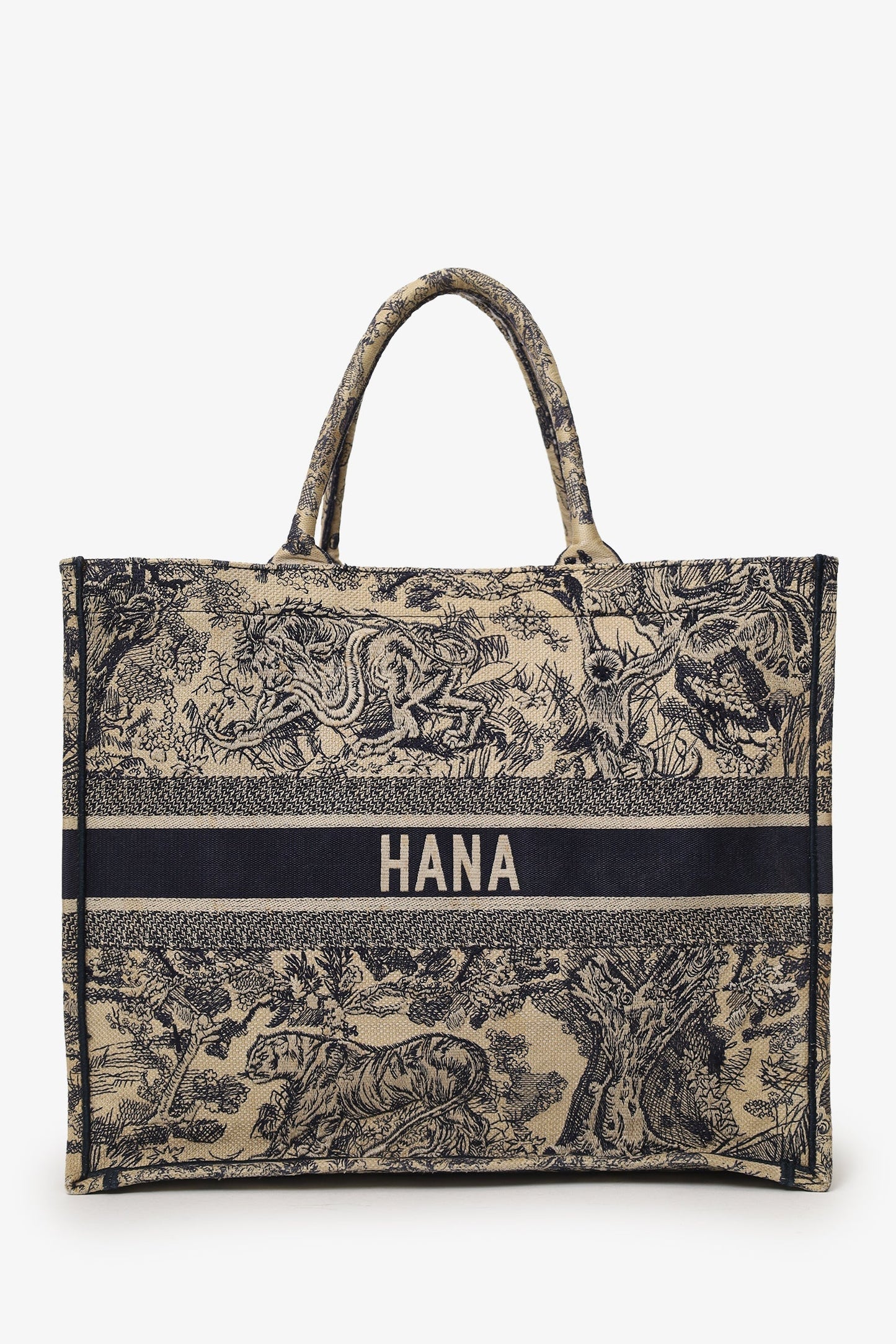 Dior Book Tote Leather Tote Bag Beige