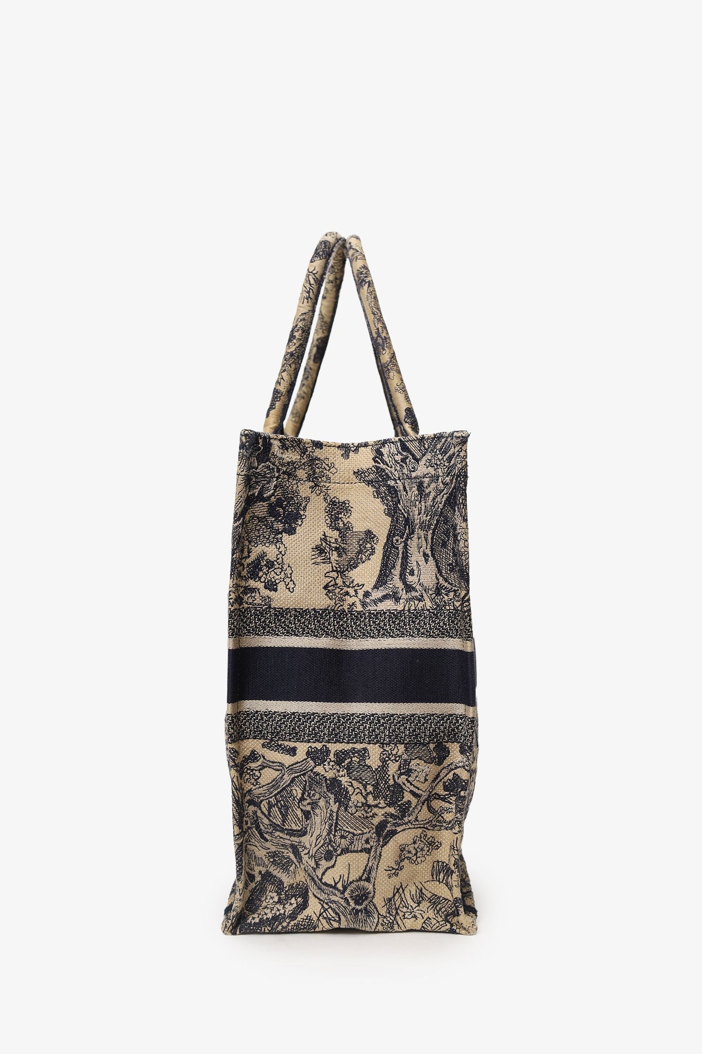 Dior Book Tote Leather Tote Bag Beige