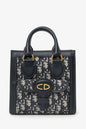 Dior Oblique Leather Navy Tote Bag