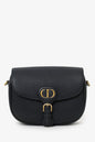 Christian Dior Black Leather Medium Bobby Bag