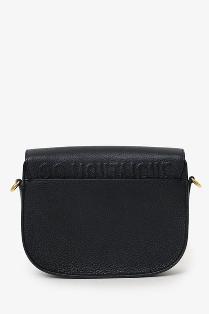 Christian Dior Black Leather Medium Bobby Bag