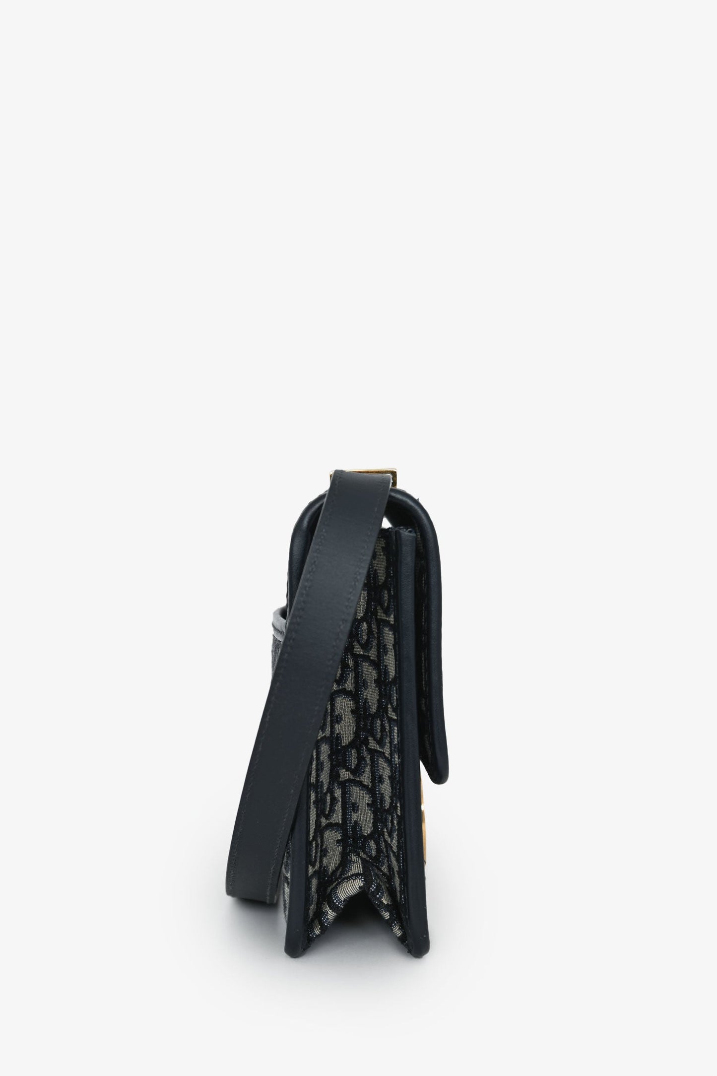 Dior 30 Montaigne Leather Navy Shoulder Bag