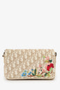 Christian Dior By John Galliano 2005 Beige Diorissimo Floral Crossbody Bag