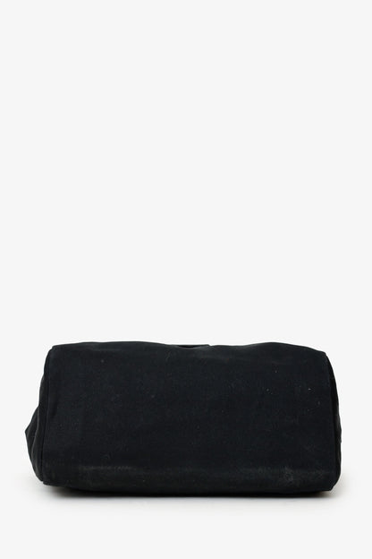 Fendi Black Fabric Neoprene Baguette Shoulder Bag