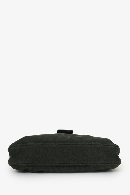 Fendi Green/Blue Jersey Double Strap Mama Baguette Bag