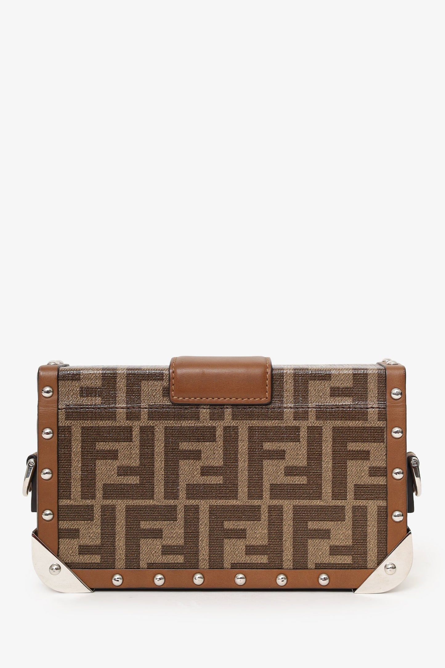 Fendi 2020 Brown FF 1974 Baguette Trunk Bag