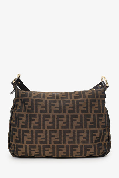 Fendi Brown Zucca Canvas Crossbody Bag