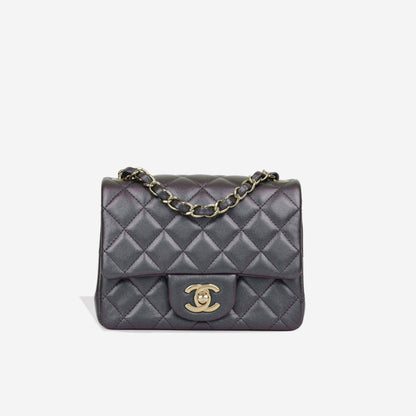 Chanel Classic Flap Lambskin Gold Shoulder Bag Style 91