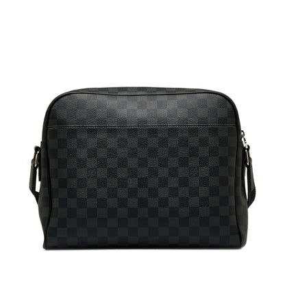 Black Louis Vuitton Damier Graphite Dayton Reporter MM Crossbody Bag