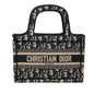 Blue Dior Mini Oblique Canvas Book Tote Handbag