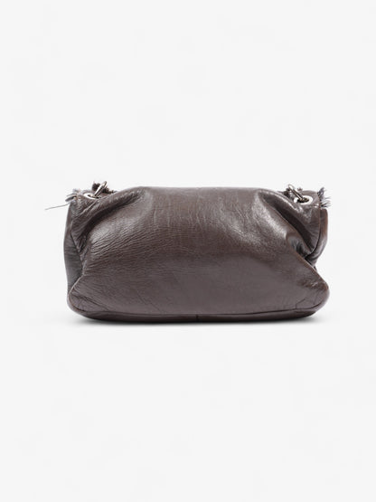 Chanel Funny Tweed Flap Bag Brown Lambskin Leather