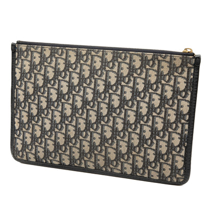 Blue Dior Oblique Canvas Clutch