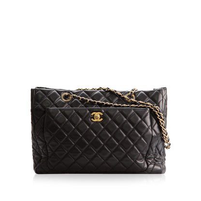 Chanel Lambskin Black Tote Bag Style 3