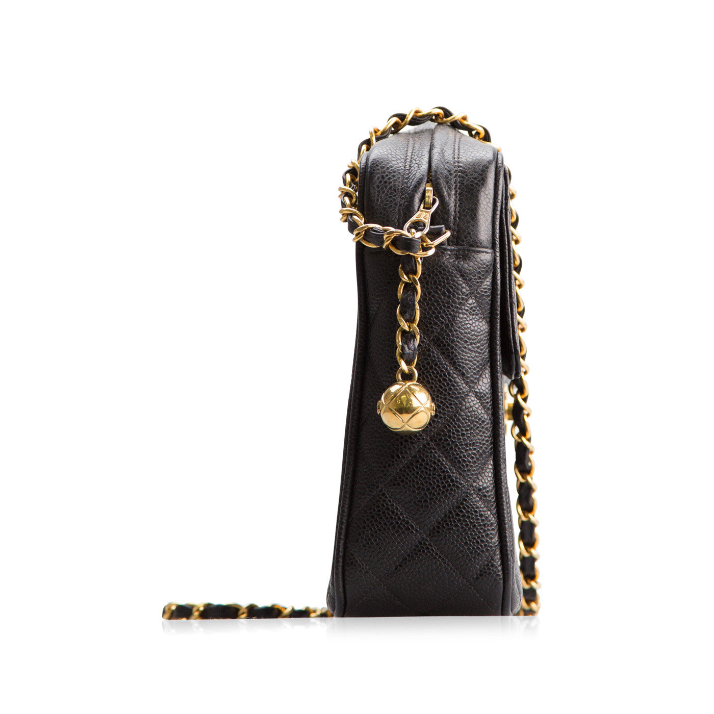 Chanel Timeless Caviar Gold Handbag Caviar