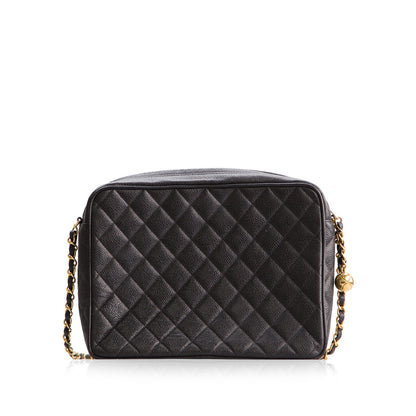 Chanel Timeless Caviar Gold Handbag Caviar