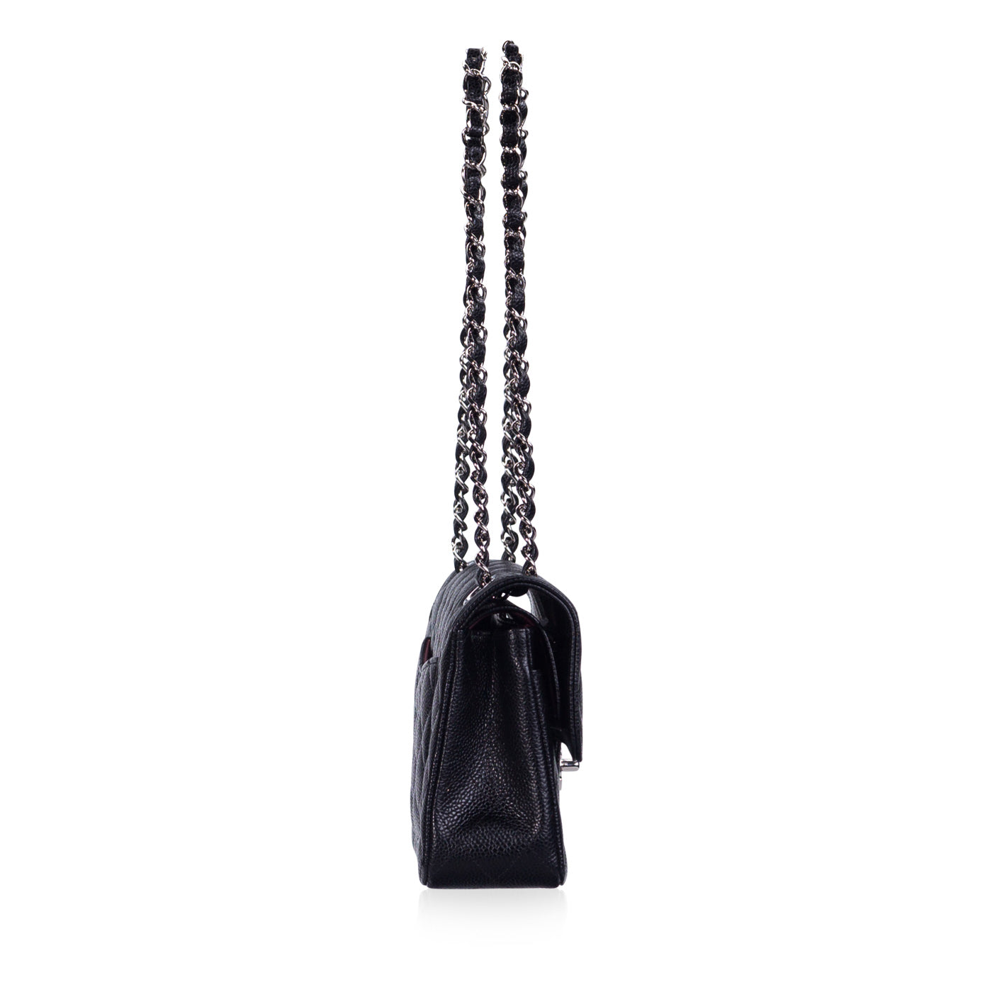 Chanel Classic Flap Caviar Black Shoulder Bag Style 134