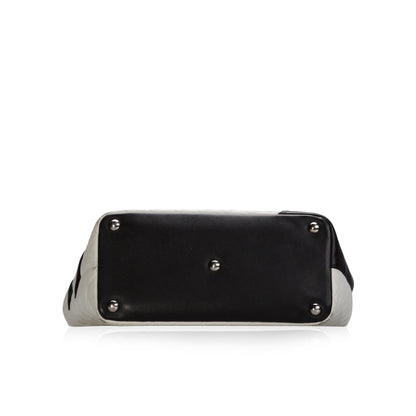 Chanel Cambon Calfskin Silver Handbag