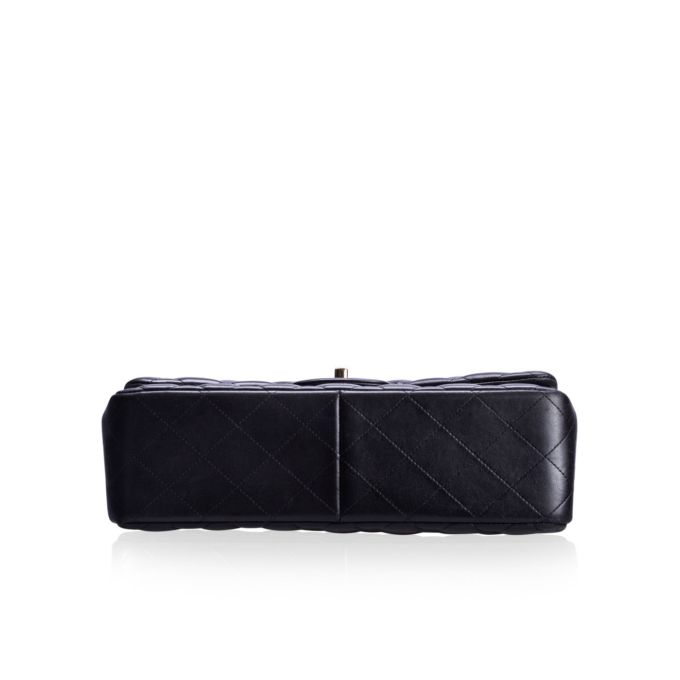 Chanel Classic Flap Lambskin Black Shoulder Bag Style 282