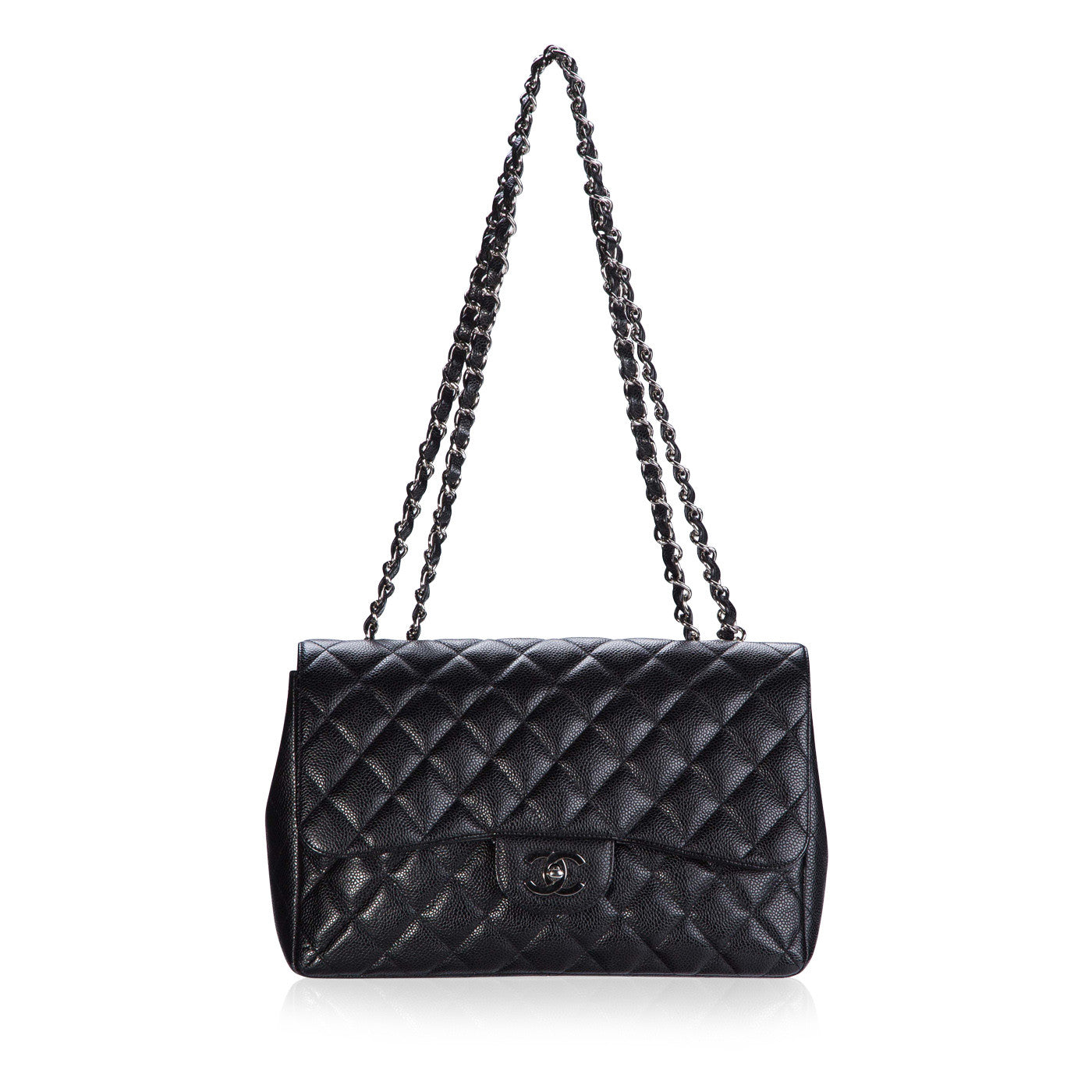 Chanel Classic Flap Caviar Black Shoulder Bag Style 139