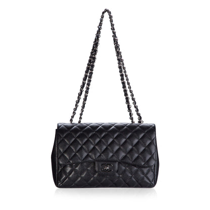 Chanel Classic Flap Caviar Black Shoulder Bag Style 139