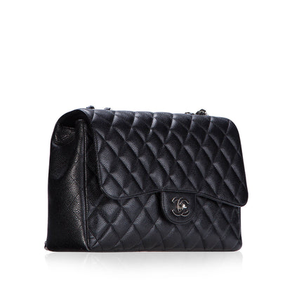 Chanel Classic Flap Caviar Black Shoulder Bag Style 139