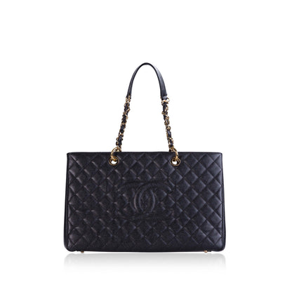 Chanel Timeless Caviar Black Tote Bag Style 45