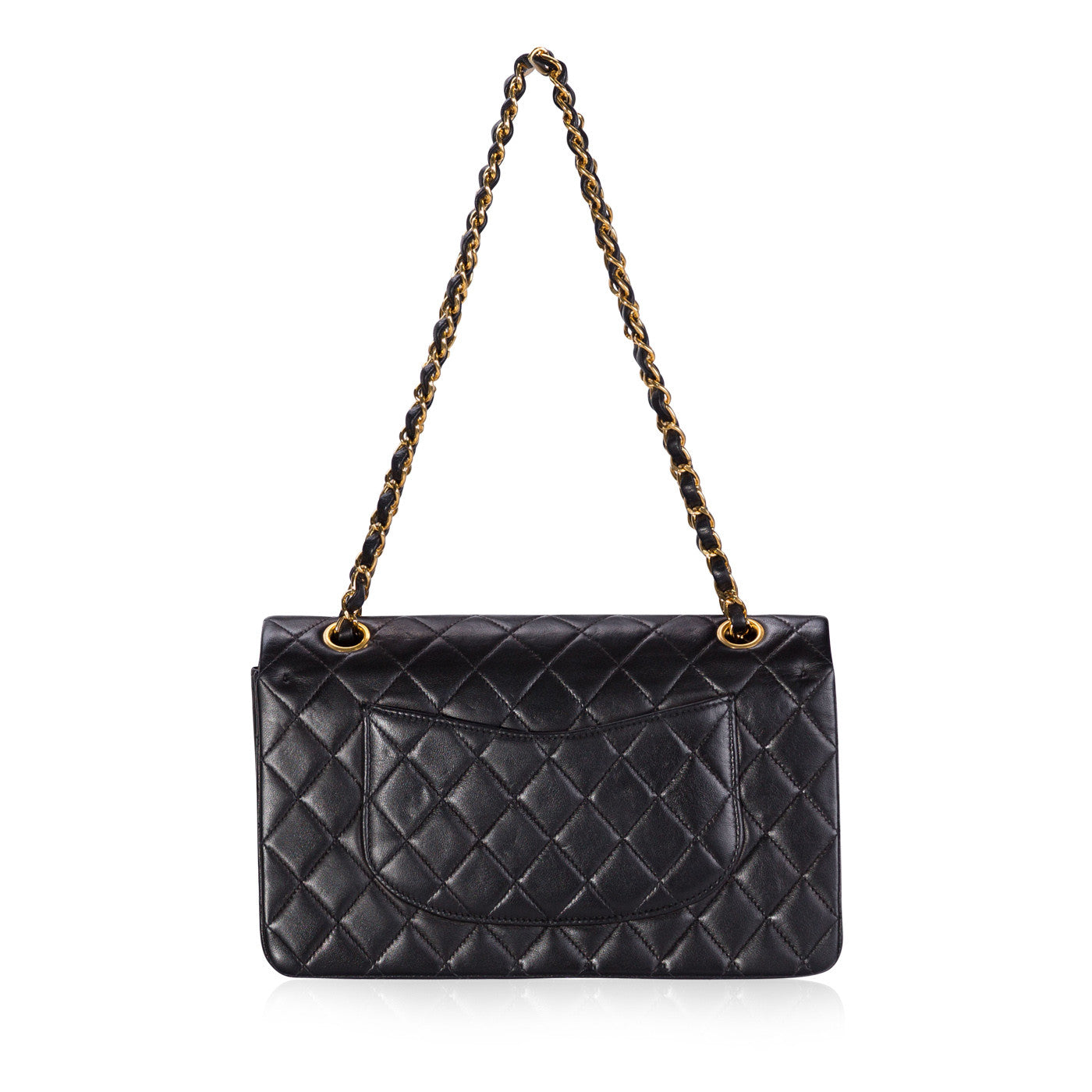 Chanel Classic Flap Lambskin Black Shoulder Bag Style 26
