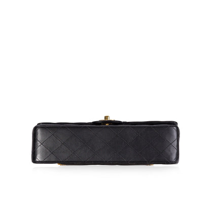 Chanel Classic Flap Lambskin Black Shoulder Bag Style 14