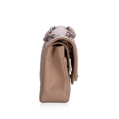 Chanel Classic Flap Caviar Silver Shoulder Bag Style 20