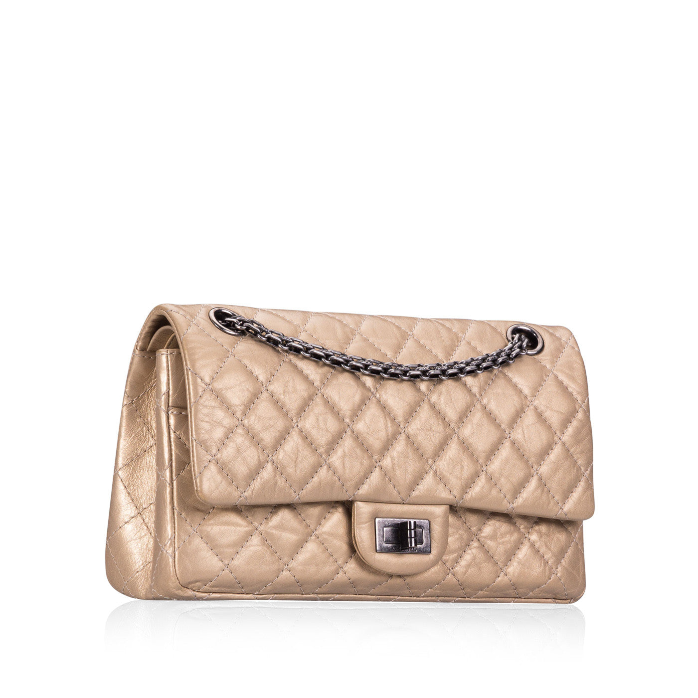 Chanel Classic Flap Leather Gold Shoulder Bag Style 2