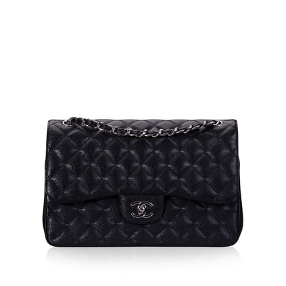 Chanel Classic Flap Lambskin Black Shoulder Bag Style 280