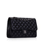 Chanel Classic Flap Lambskin Black Shoulder Bag Style 280