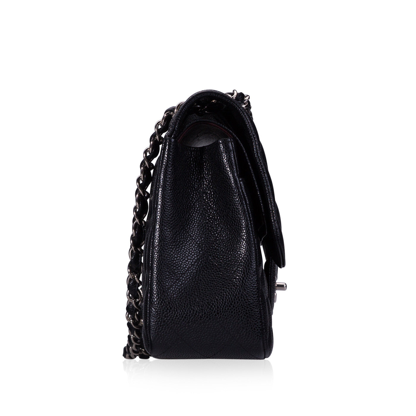 Chanel Classic Flap Lambskin Black Shoulder Bag Style 280