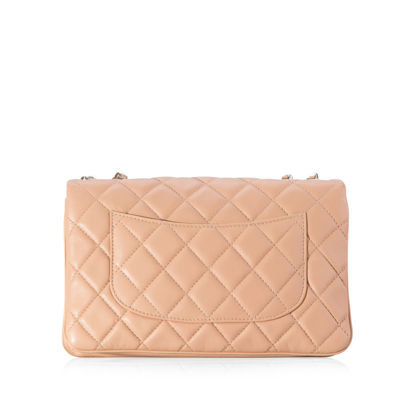 Chanel Timeless Lambskin Silver Shoulder Bag