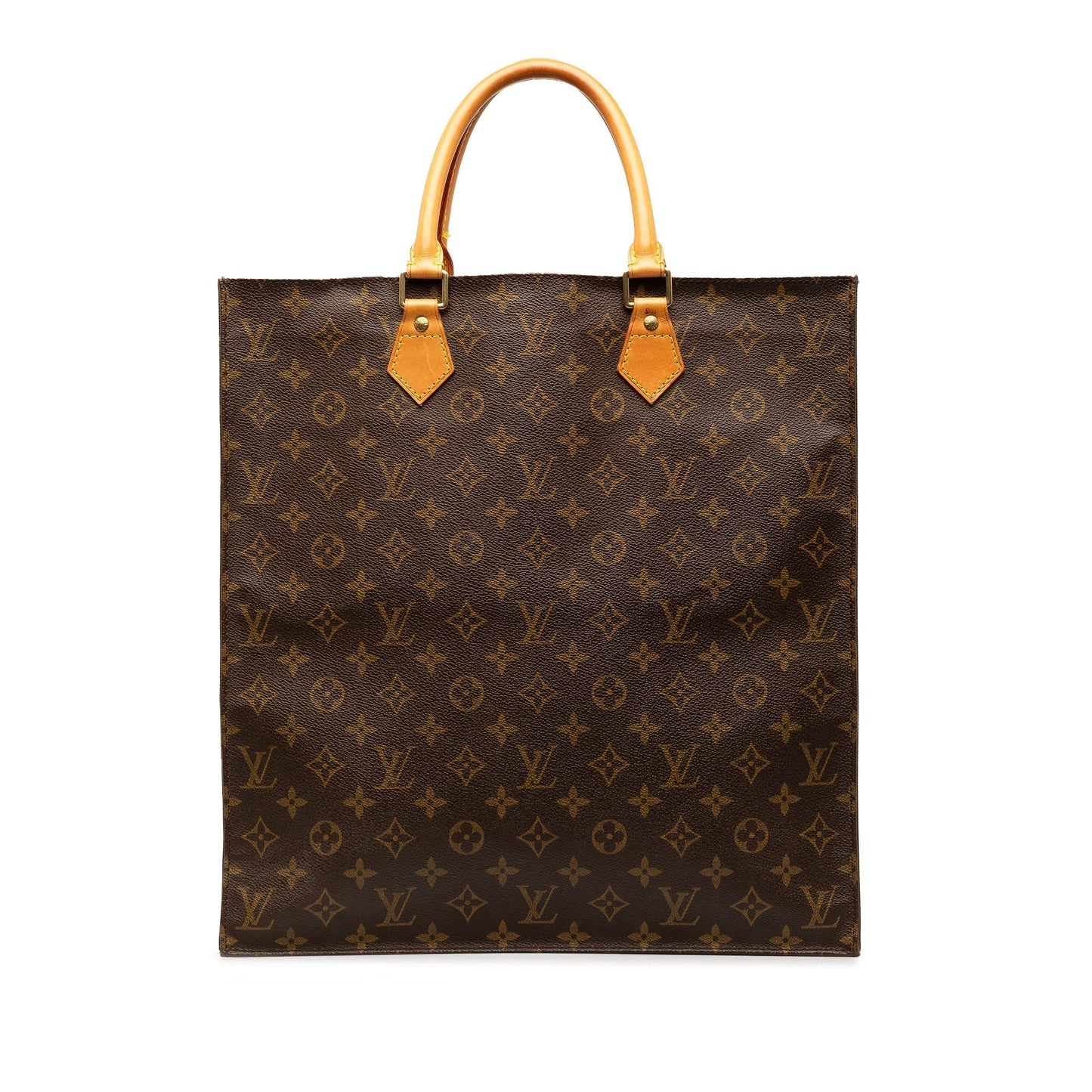 Brown Louis Vuitton Monogram Sac Plat Tote Bag
