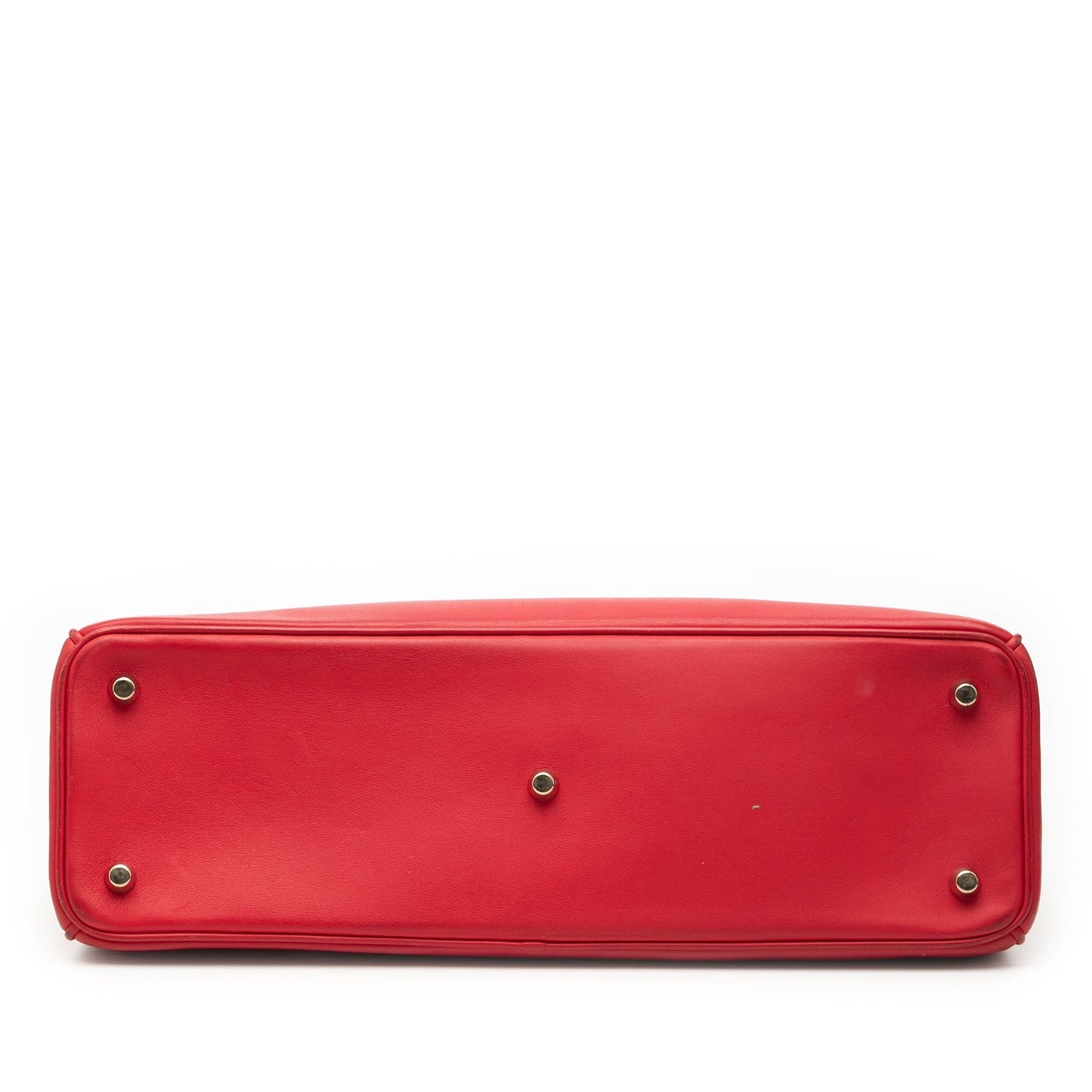 Red Dior Large Smooth Calfskin Diorissimo Satchel
