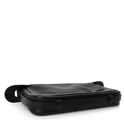 Fendi Vitello Mini Simply Fendi Shoulder Bag Black