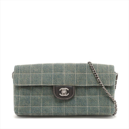 Chanel Quilted Silver Shoulder Bag