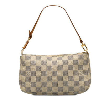 Beige Louis Vuitton Damier Azur Pochette Accessoires