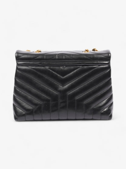 Saint Laurent Lou Lou Black Calfskin Leather Medium