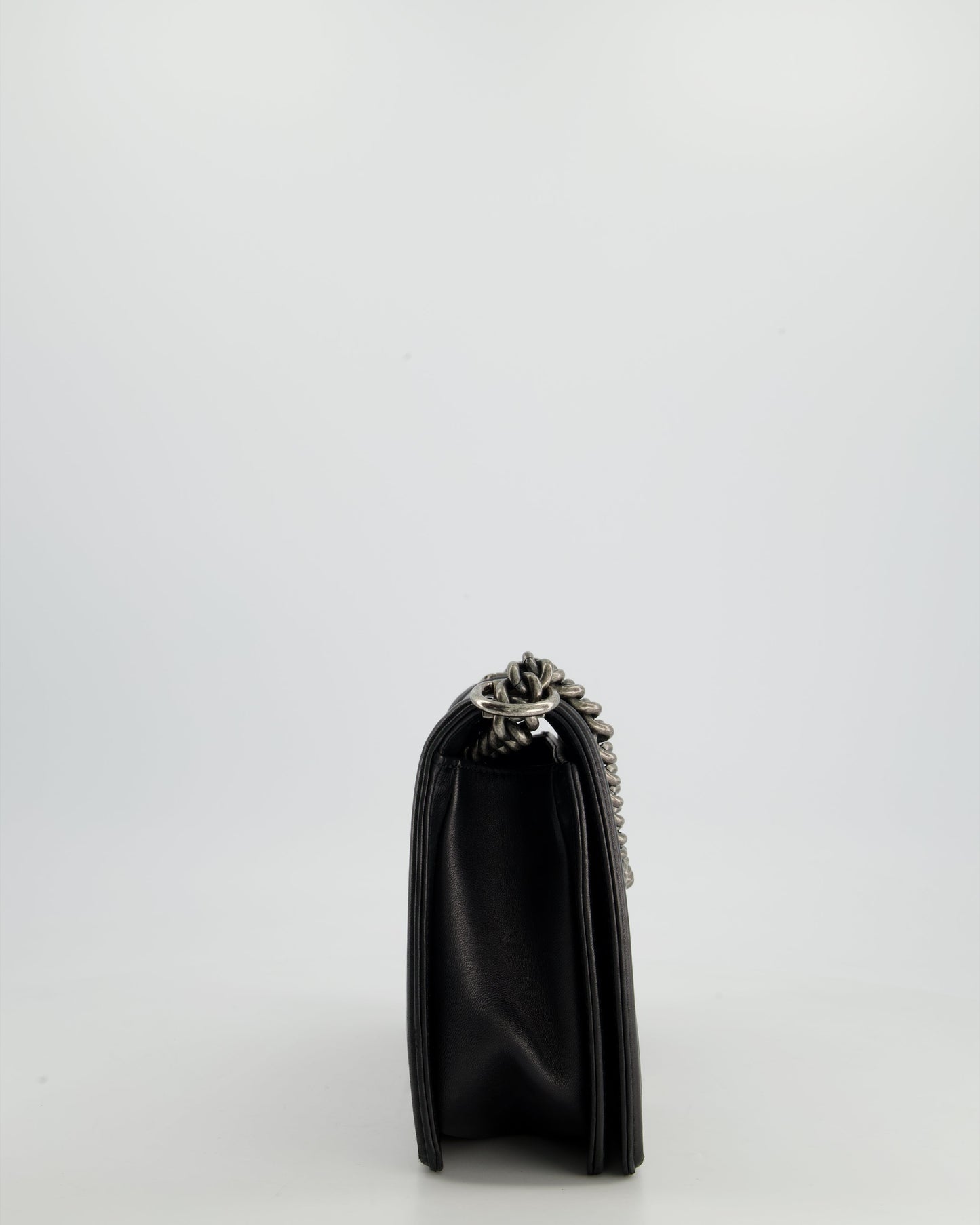 Chanel Boy Large Lambskin Leather Black Handbag