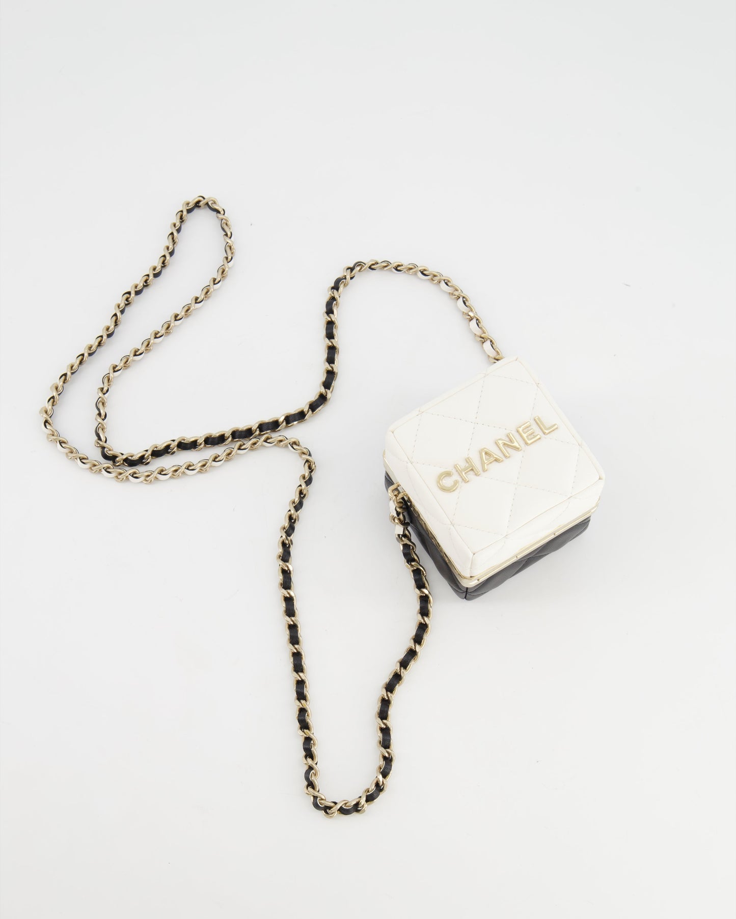 Chanel Black White Gold Handbag Style
