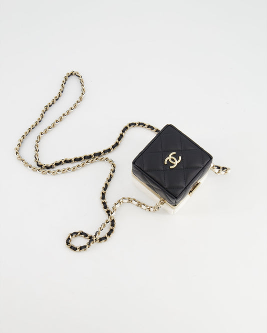 Chanel Black White Gold Handbag Style